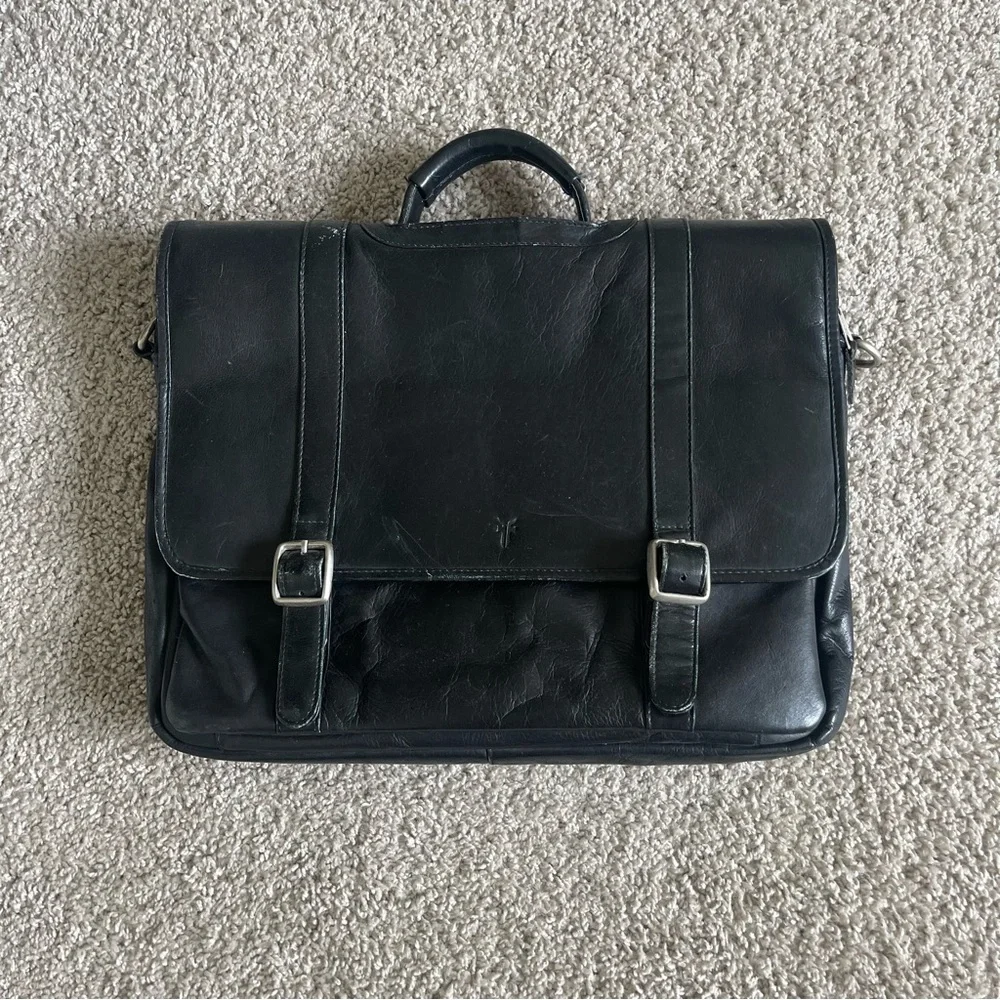 Frye Laptop Strap Leather Bag